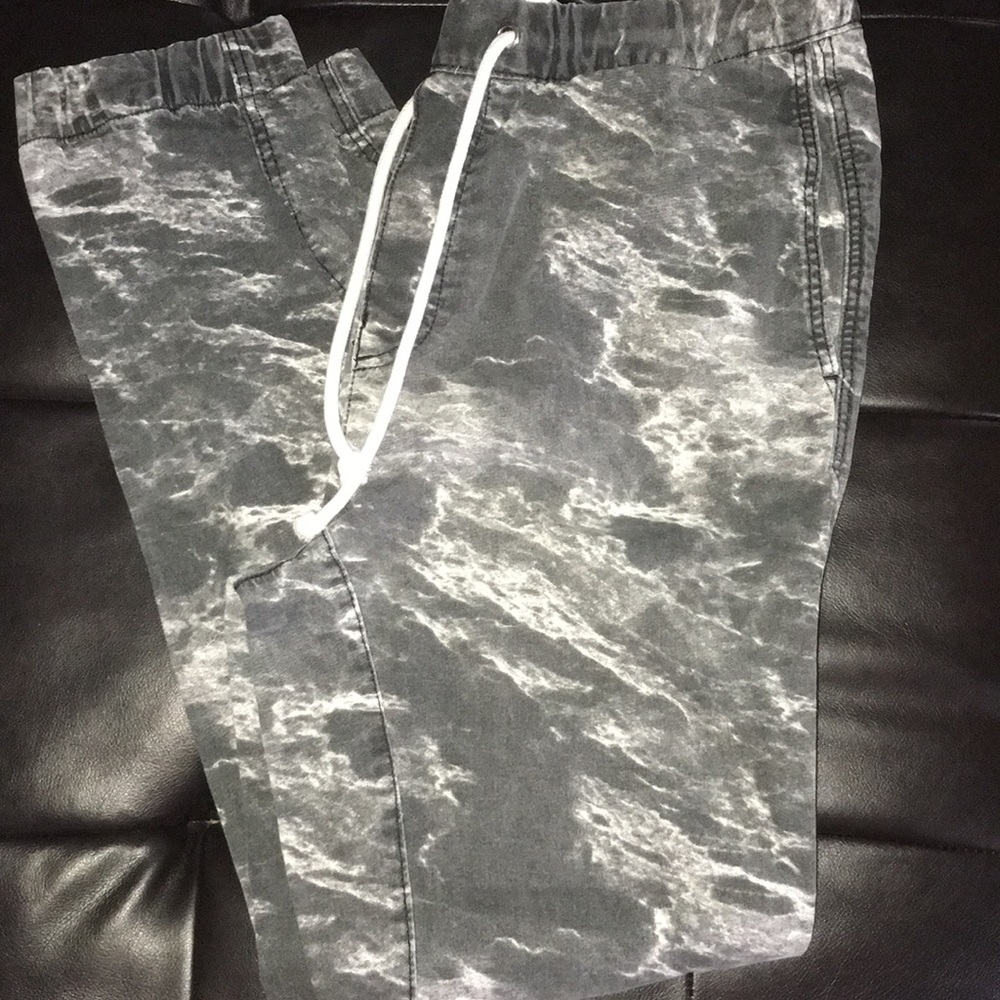 Divided Men’s Acid-Washed Jean Joggers
